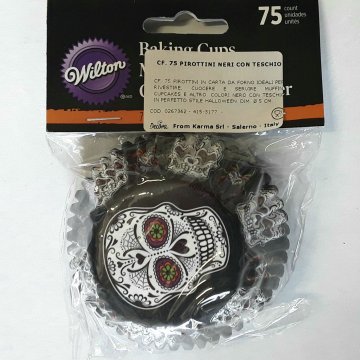 HALLOWEEN PIROTTINI DA FORNO PZ 75 TESCHIO